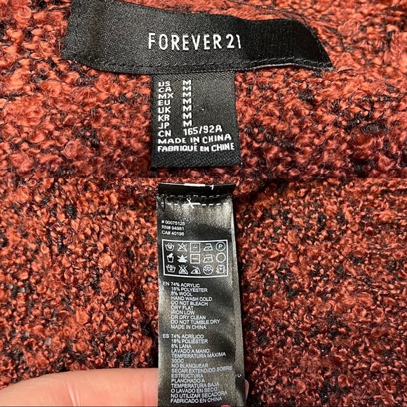 Forever 21 Plush Cardigan Women size M - Picture 11 of 11